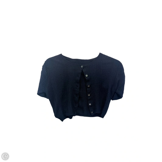 Sweater Cardigan Luxury Designer By Miu Miu In Navy, Size: Xs