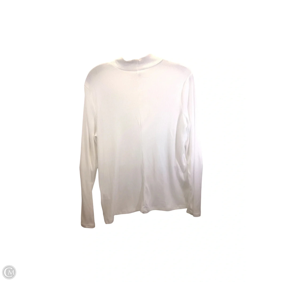 Top Long Sleeve By Express In White, Size: L