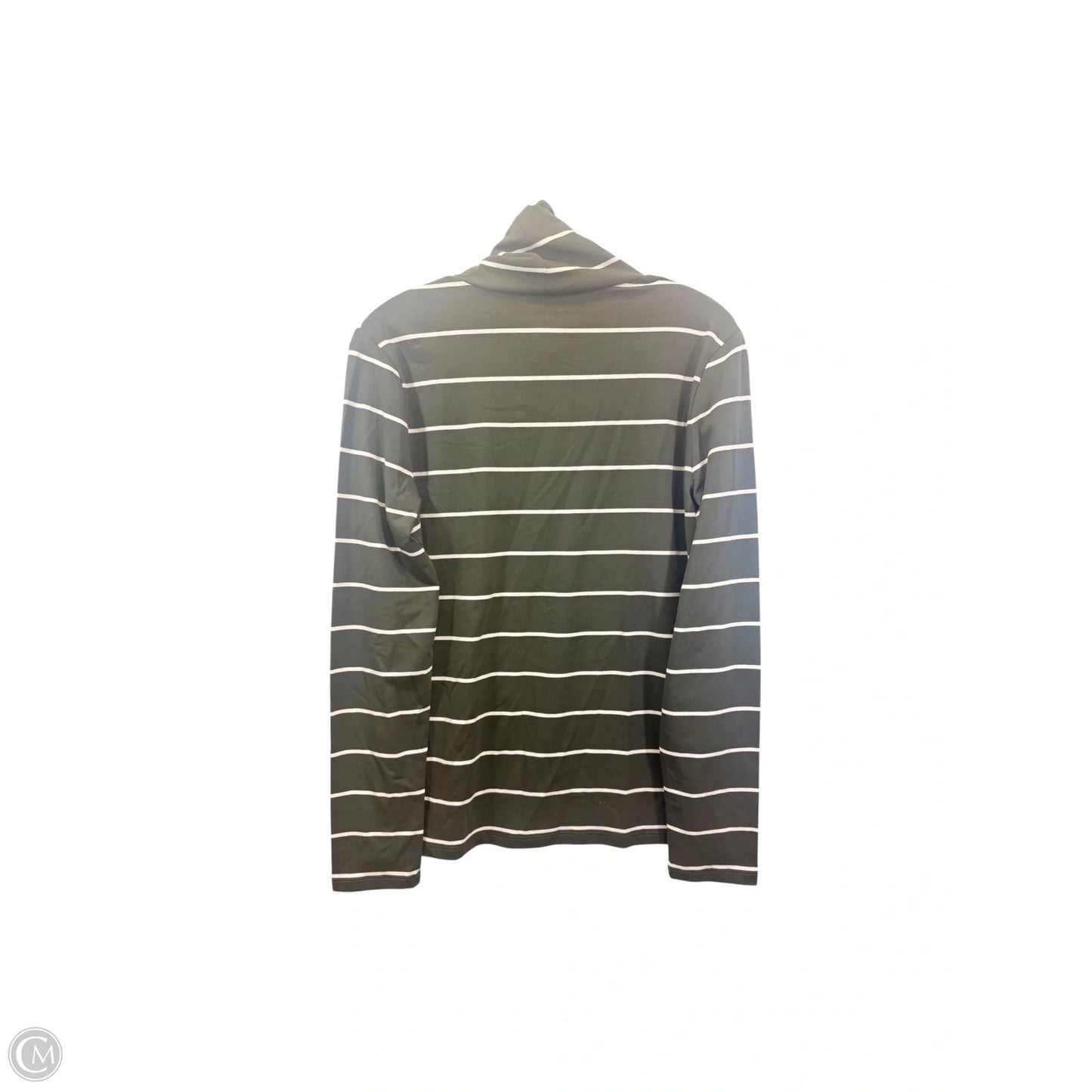 Top Long Sleeve By Talbots In Green & Tan, Size: M