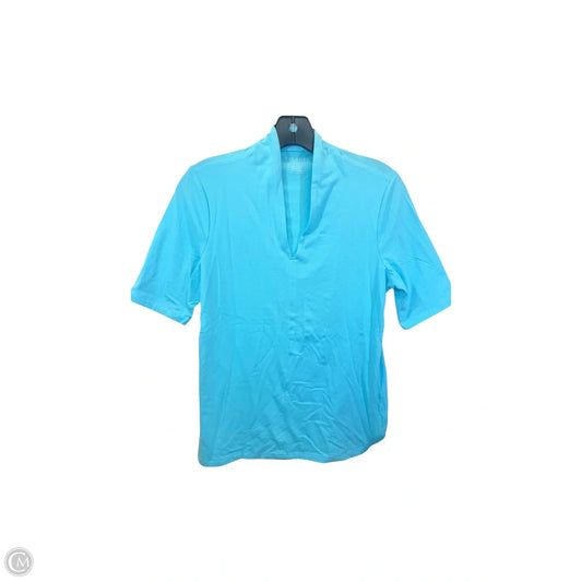 Top Short Sleeve By Talbots In Blue, Size: S
