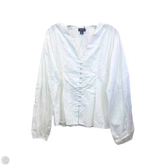 Top Long Sleeve By Boohoo Boutique In White, Size: M