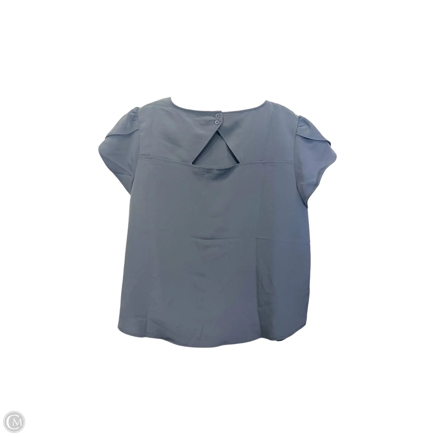 Top Short Sleeve By Loft In Grey, Size: M