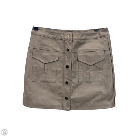 Skirt Mini & Short By She + Sky In Taupe, Size: S