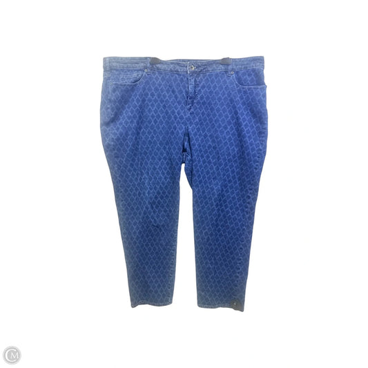 Jeans Straight By Lands End In Blue Denim, Size: 26