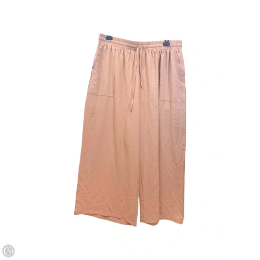 Pants Lounge By Clothes Mentor In Taupe, Size: 4x