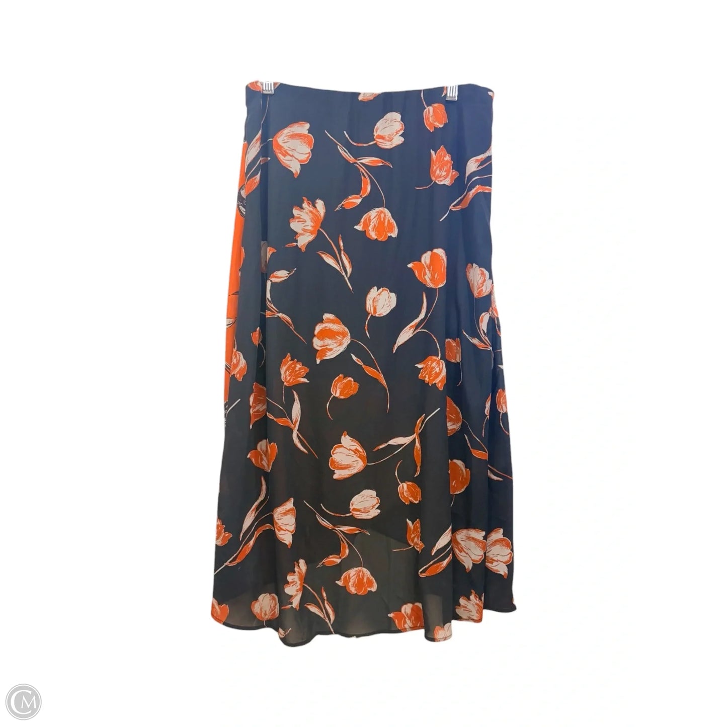 Skirt Maxi By Sienna Sky In Black & Orange, Size: L