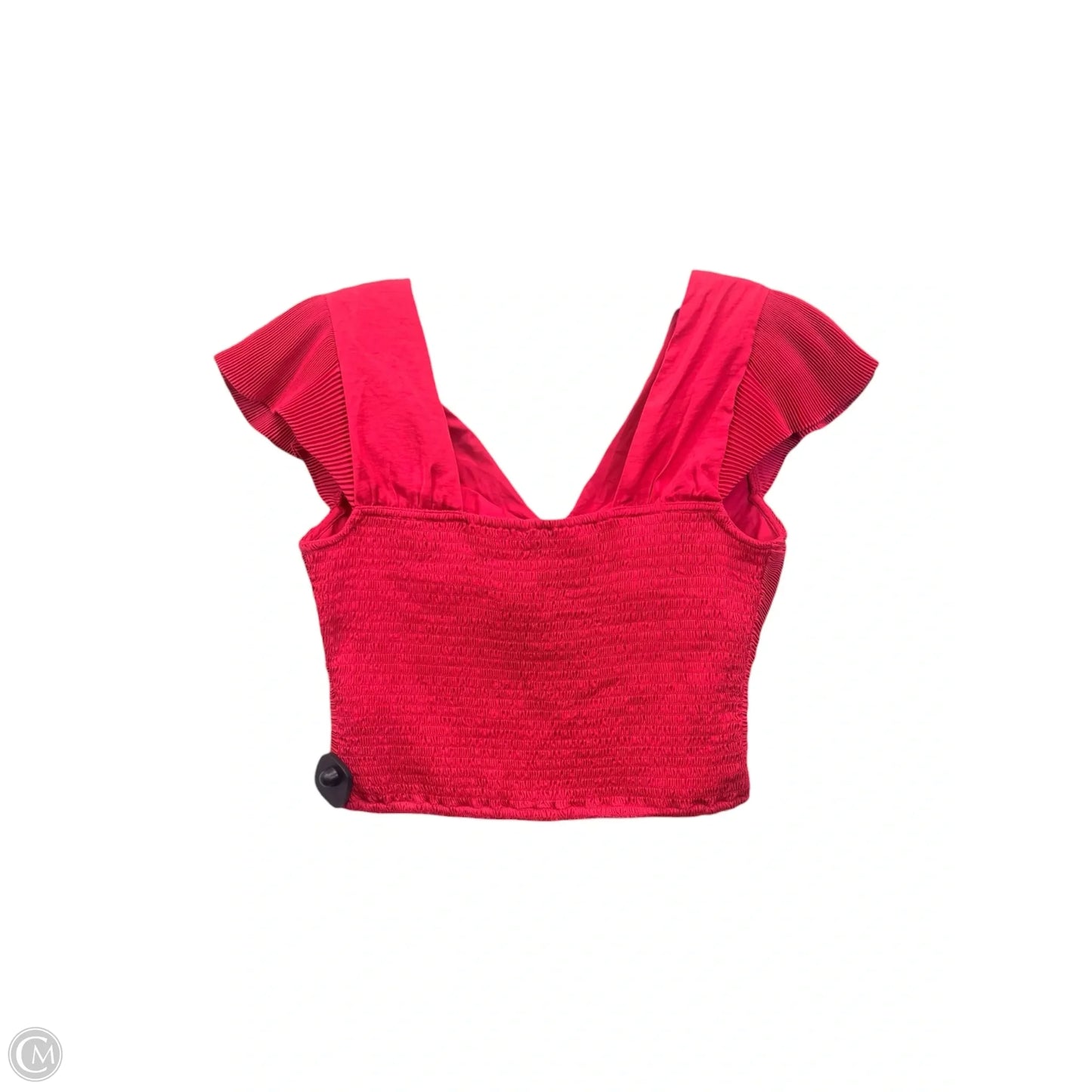 Top Short Sleeve By Express In Pink, Size: M