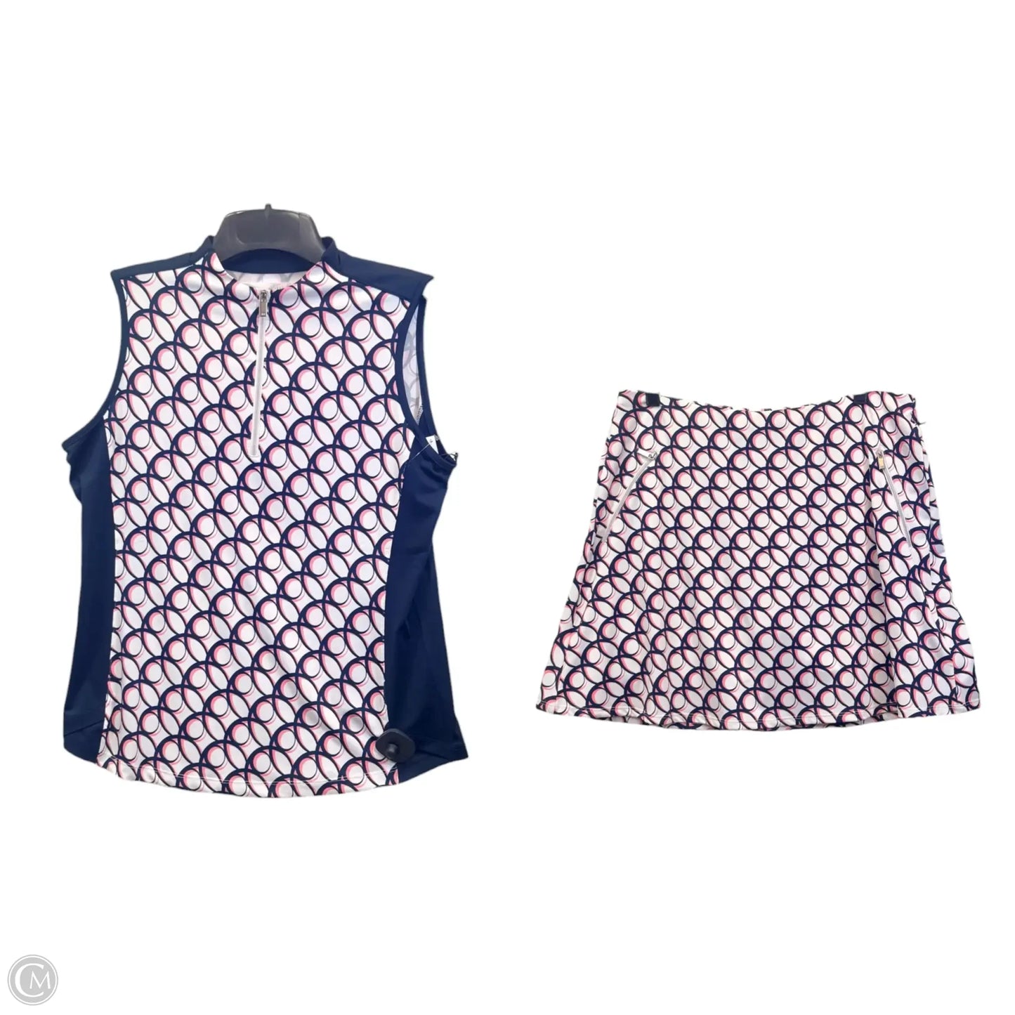 Athletic Shorts 2pc By Tail In Blue & Pink, Size: L