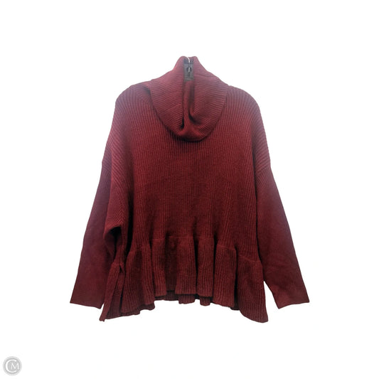 Sweater By Ophelia Roe In Maroon, Size: Xl