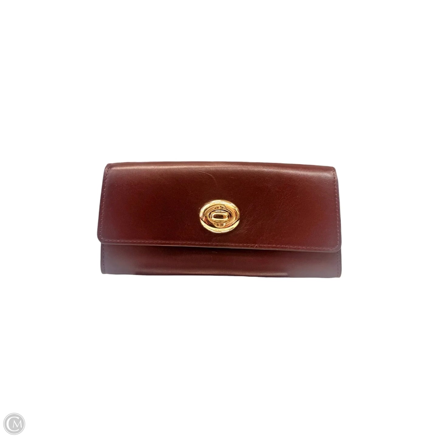 Wallet Leather By Coach Size: Medium