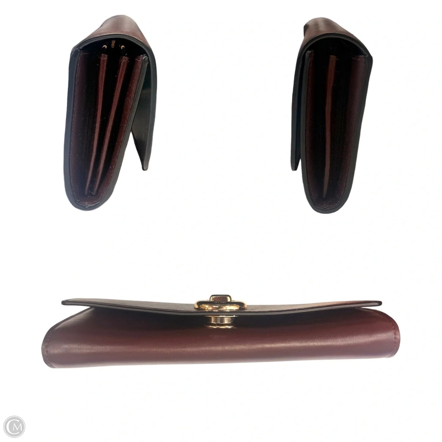 Wallet Leather By Coach Size: Medium