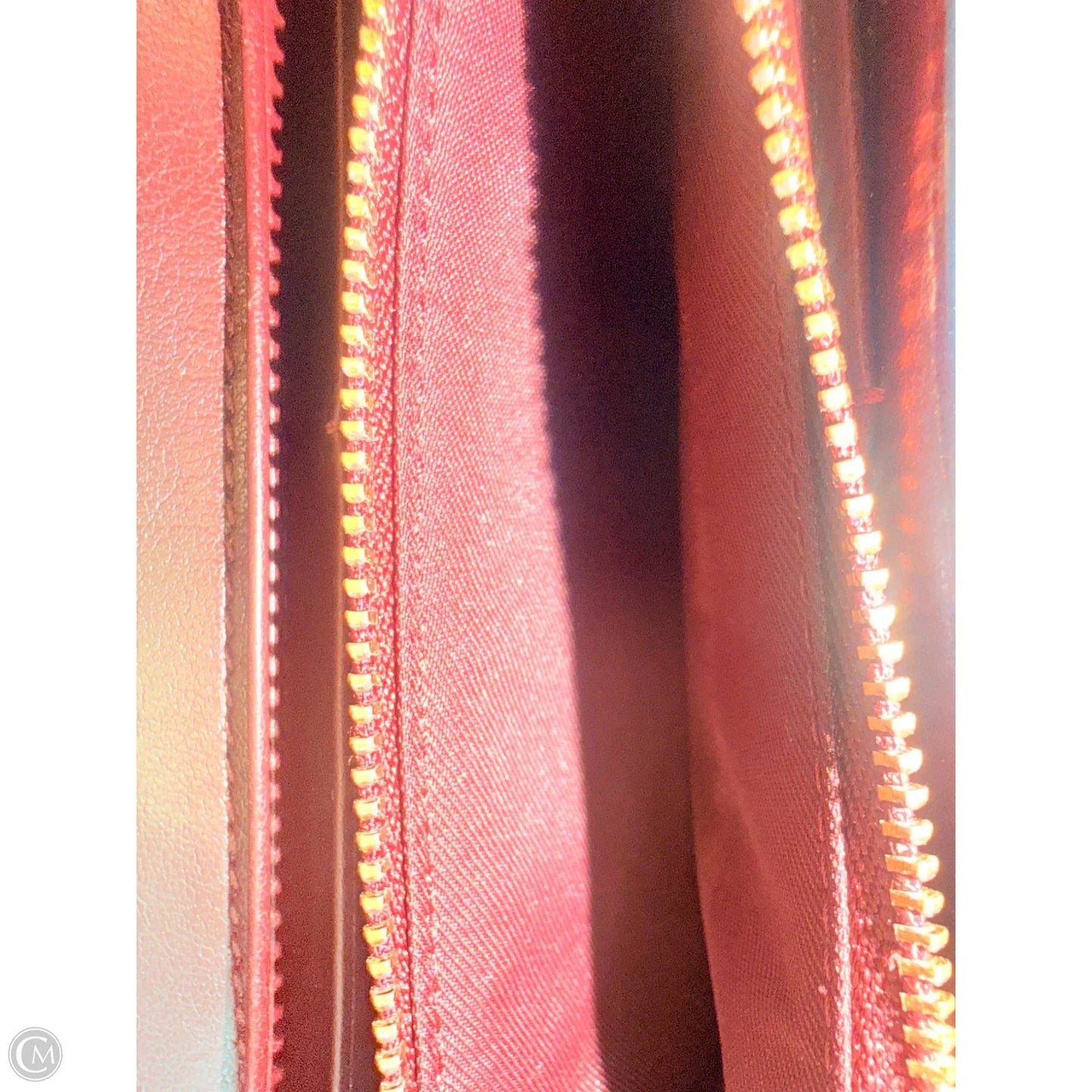Wallet Leather By Coach Size: Medium