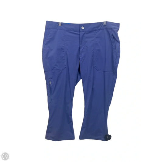 Athletic Capris By Columbia In Blue, Size: Xl