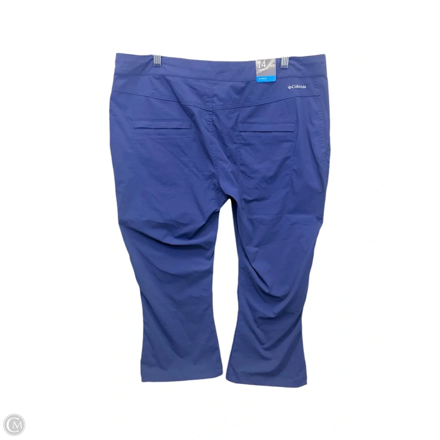 Athletic Capris By Columbia In Blue, Size: Xl