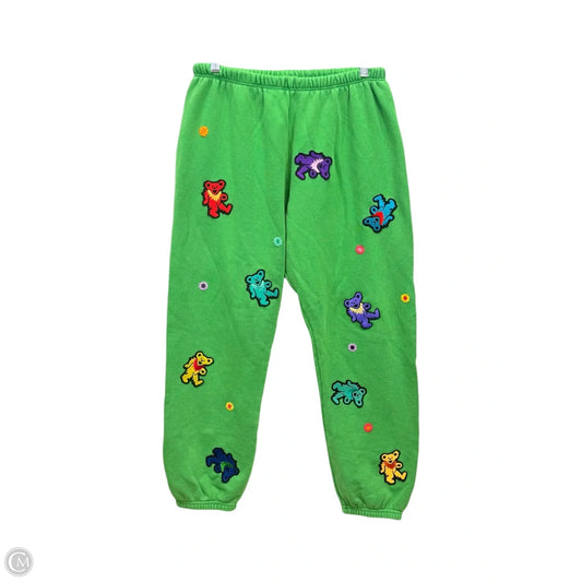 Pants Joggers By Made Worn School of Art- Grateful Dead  In Green, Size: M
