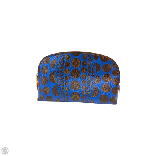 Collab with YAYOI CUSAMA PUMPKIN DOT Makeup Bag Luxury Designer By Louis Vuitton, Size: Medium