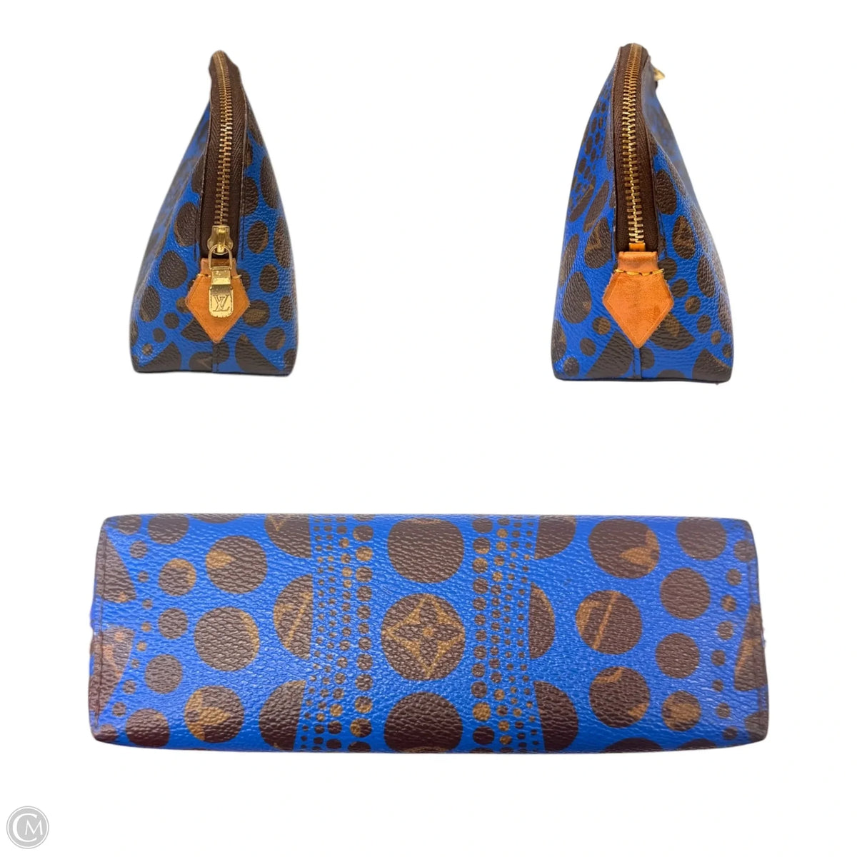 Collab with YAYOI CUSAMA PUMPKIN DOT Makeup Bag Luxury Designer By Louis Vuitton, Size: Medium