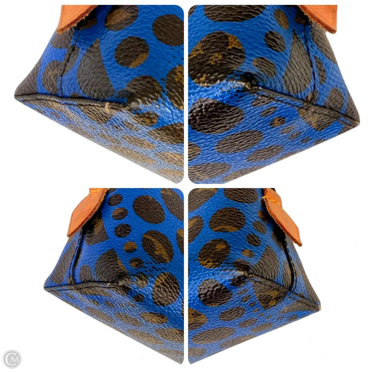 Collab with YAYOI CUSAMA PUMPKIN DOT Makeup Bag Luxury Designer By Louis Vuitton, Size: Medium