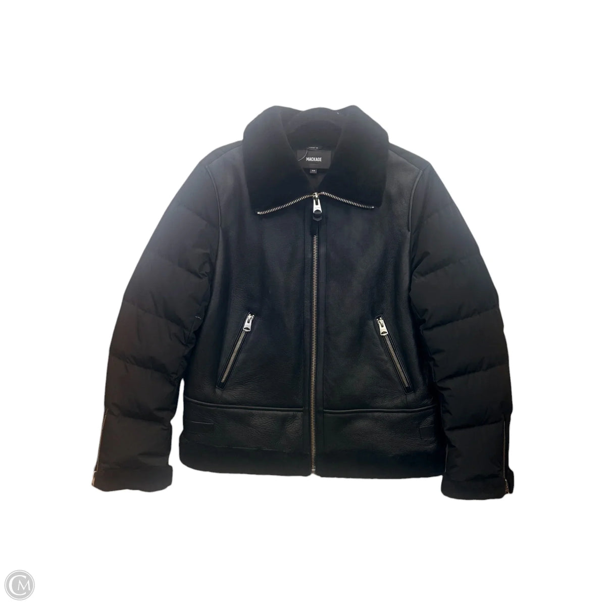 Jacket Leather By Mackage In Black, Size: M