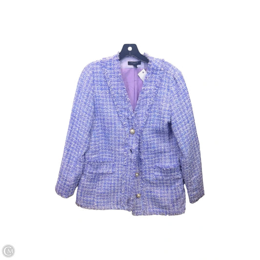 Blazer By Ann Taylor In Purple, Size: Sp
