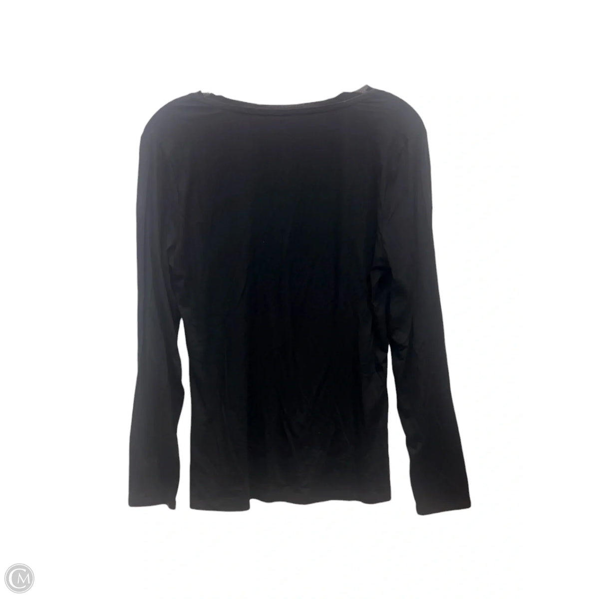 Top Long Sleeve Basic By Banana Republic In Black, Size: L