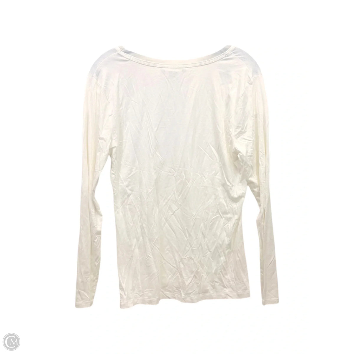 Top Long Sleeve Basic By Banana Republic In Beige, Size: L