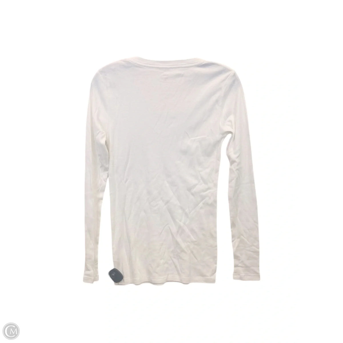 Top Long Sleeve Basic By Gap In White, Size: S