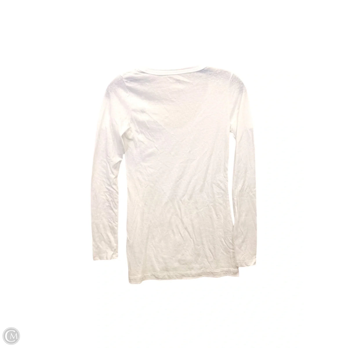 Top Long Sleeve Basic By Gap In White, Size: Xs