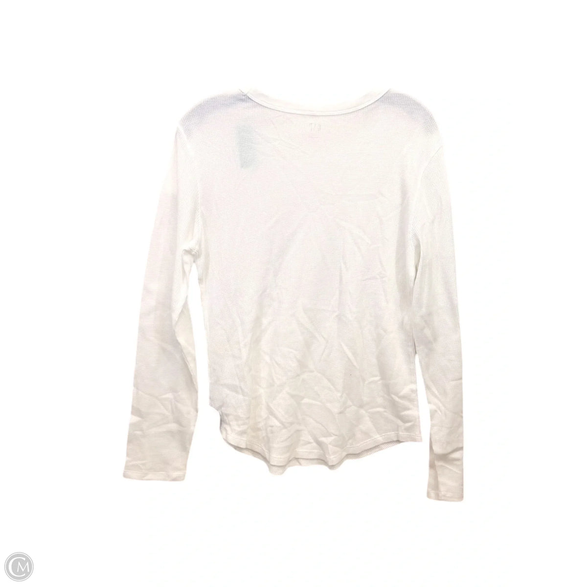 Top Long Sleeve Basic By Gap In White, Size: L