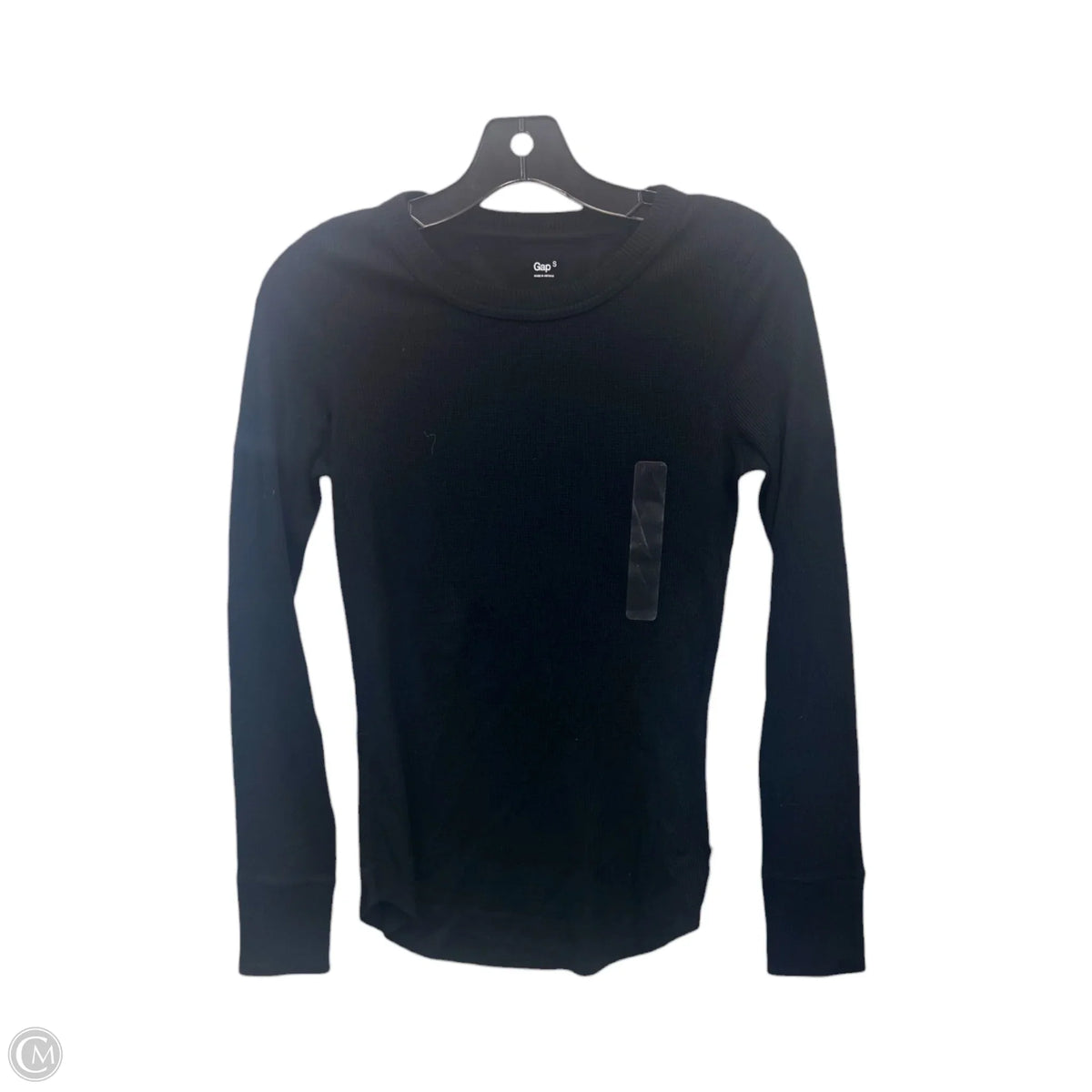 Top Long Sleeve Basic By Gap In Black, Size: S