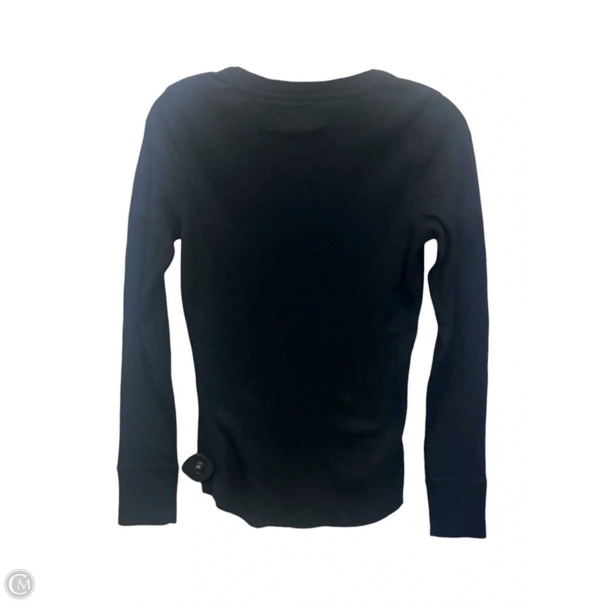Top Long Sleeve Basic By Gap In Black, Size: S