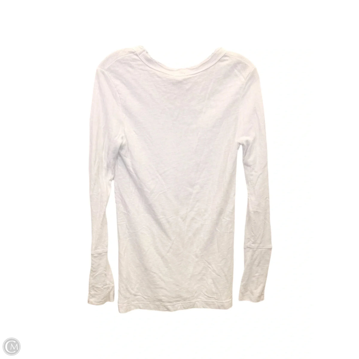 Top Long Sleeve By Braeve In White, Size: M
