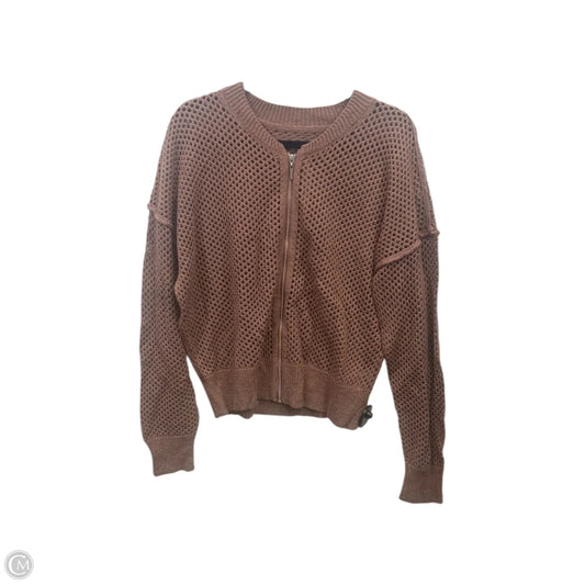 Cardigan By Pilcro In Brown, Size: Xl
