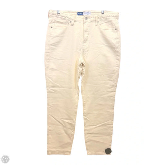 Jeans Straight By Old Navy In Tan, Size: 12l