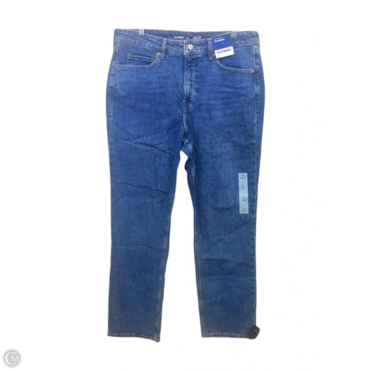Jeans Straight By Old Navy In Blue Denim, Size: 12