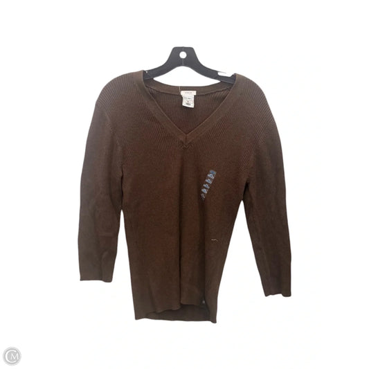 Top Long Sleeve By Old Navy In Brown, Size: Xl
