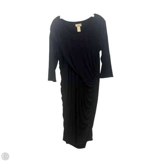 Dress Casual Midi By Miss Tina In Black, Size: Xl