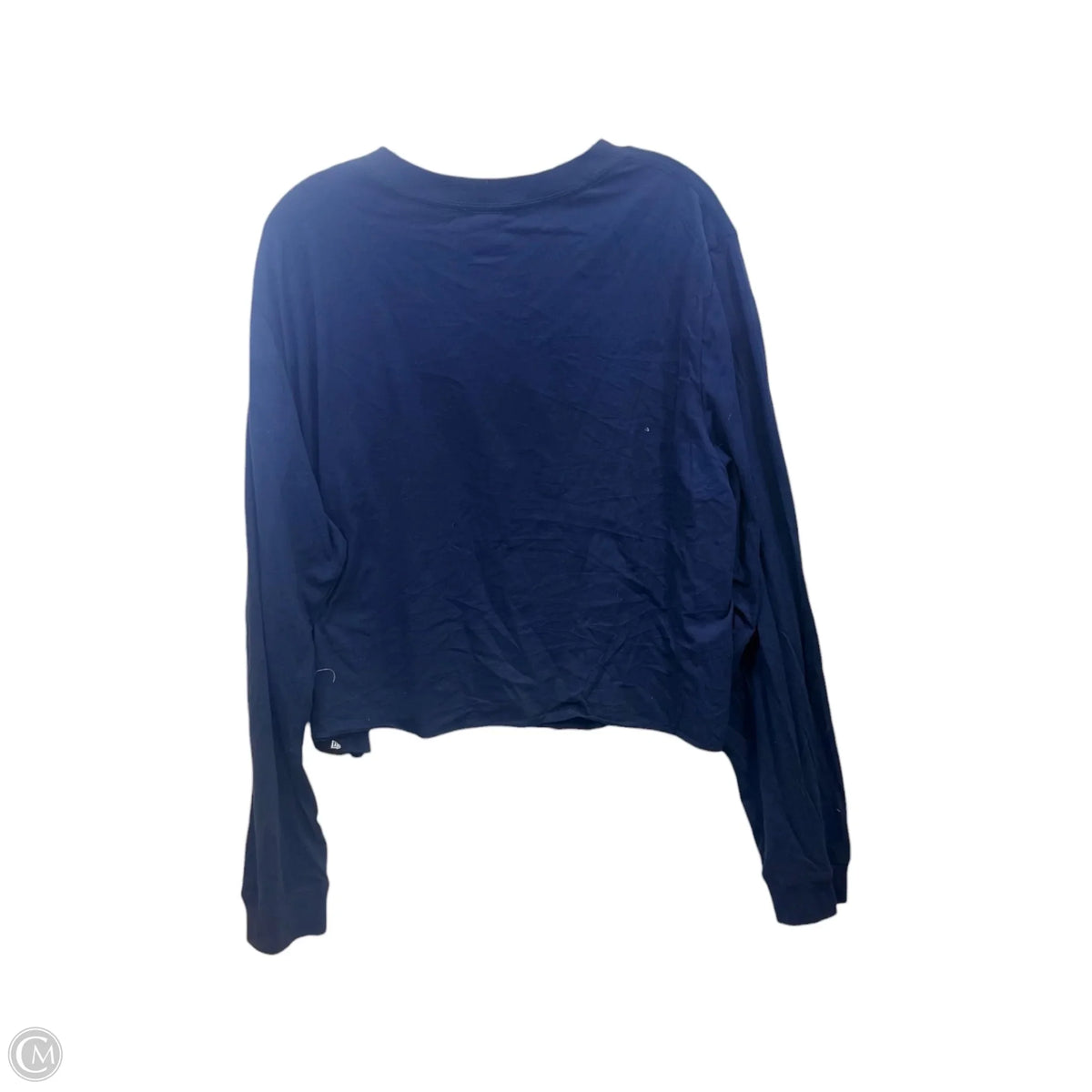Top Long Sleeve Basic By New Era In Blue & Red & White, Size: 2x