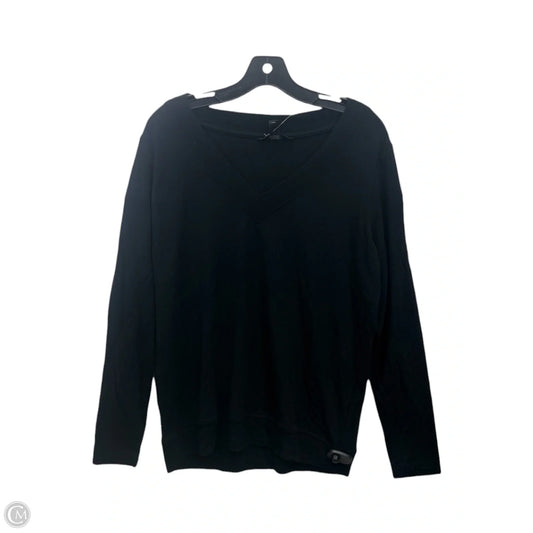 Top Long Sleeve Basic By Banana Republic In Black, Size: M