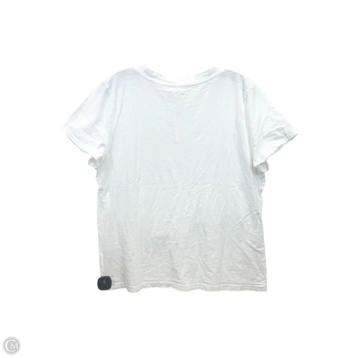 Top Short Sleeve Basic By T.la In White, Size: Xl