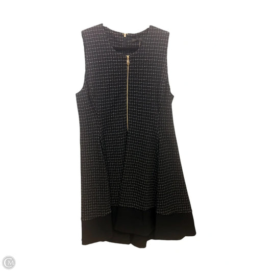 Dress Casual Midi By Donna Karan In Black & White, Size: Xl