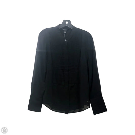 Top Long Sleeve By Banana Republic In Black, Size: M