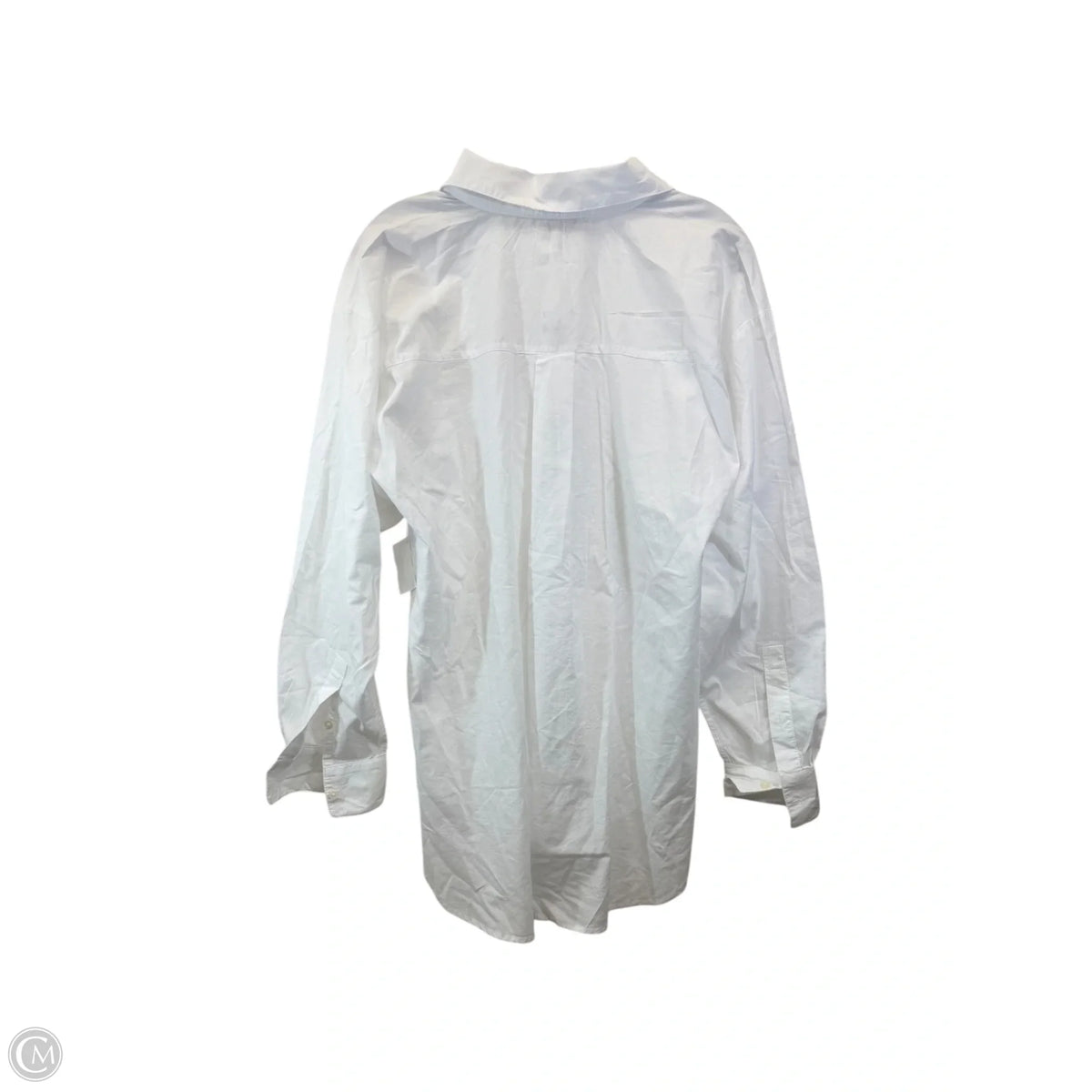 Top Long Sleeve By Loft In White, Size: M