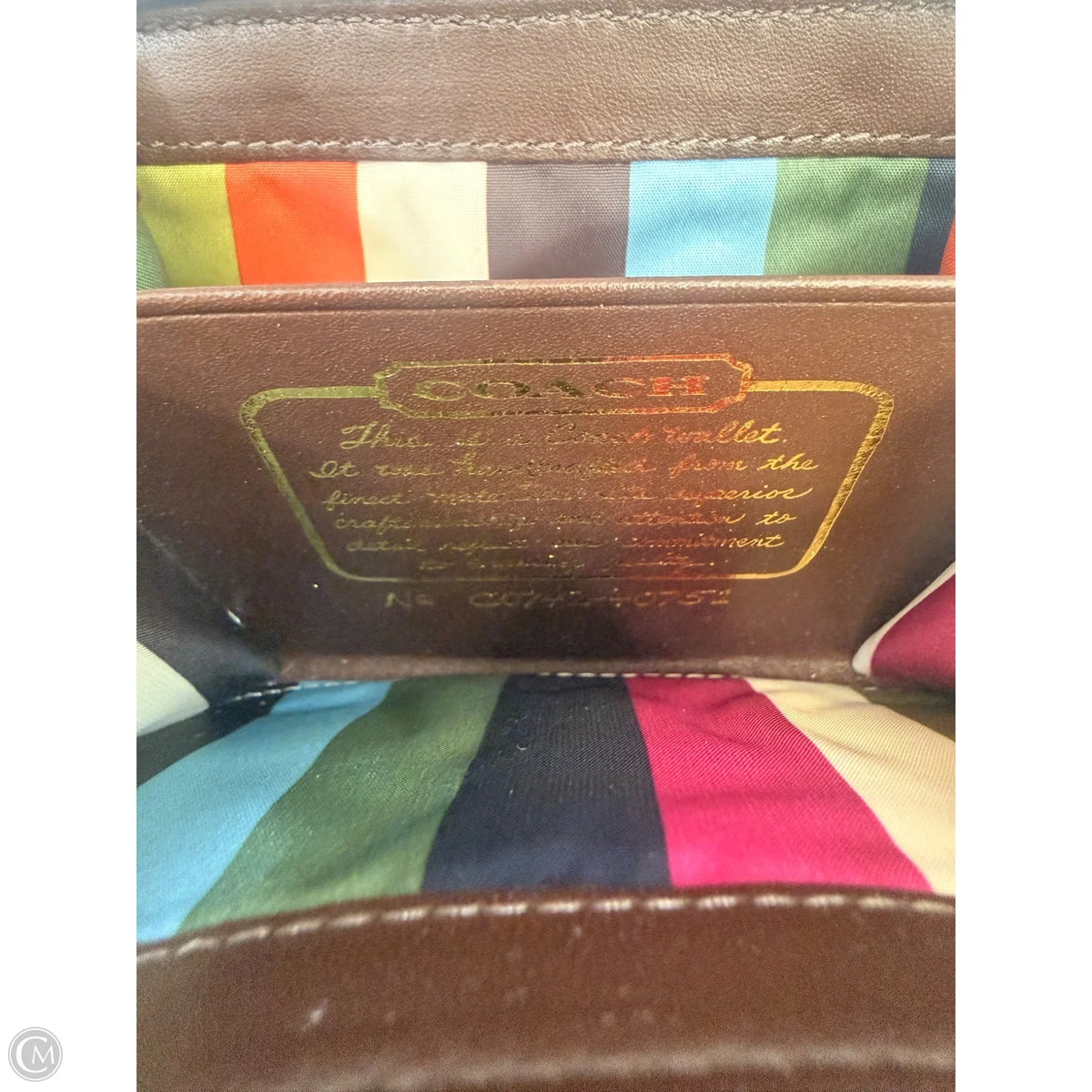 Wallet By Coach, Size: Small