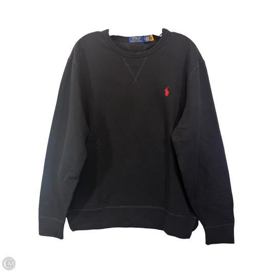 Sweatshirt Crewneck By Polo Ralph Lauren In Black, Size: L