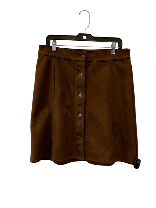 Skirt Midi By Chaps In Brown, Size: M