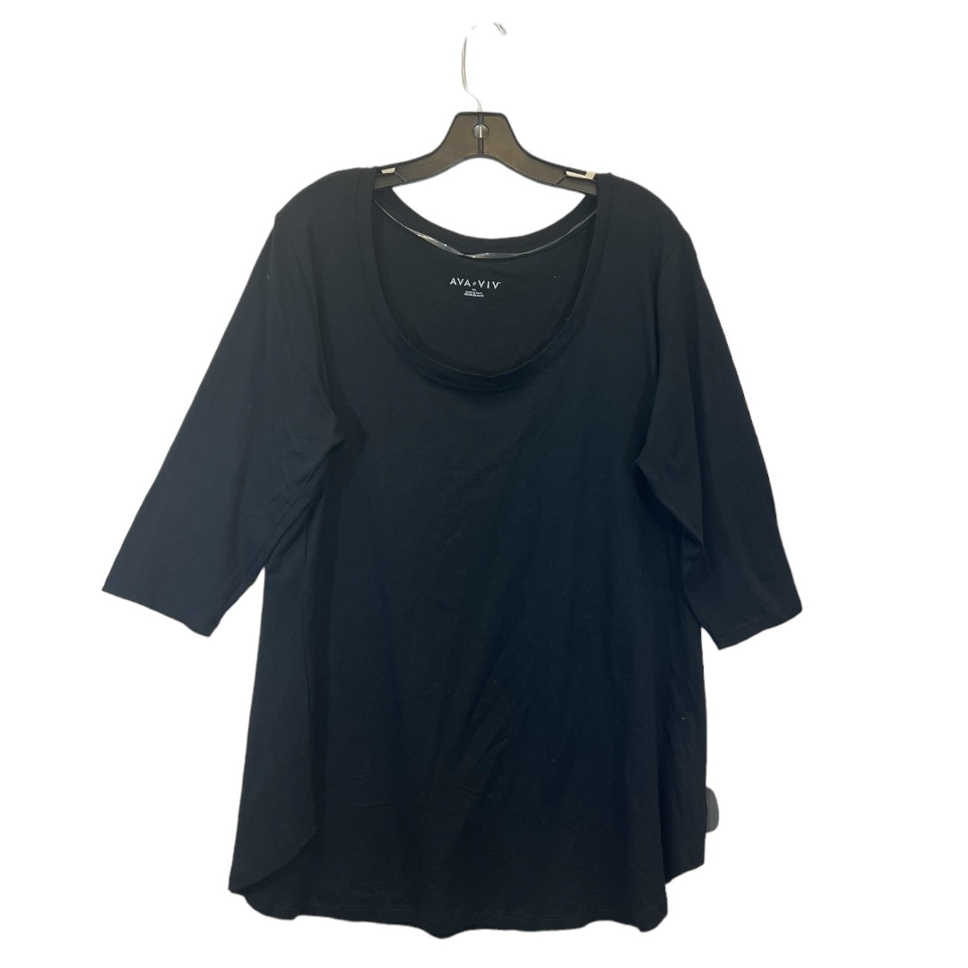 Top Short Sleeve Basic By Ava & Viv  Size: Xxl