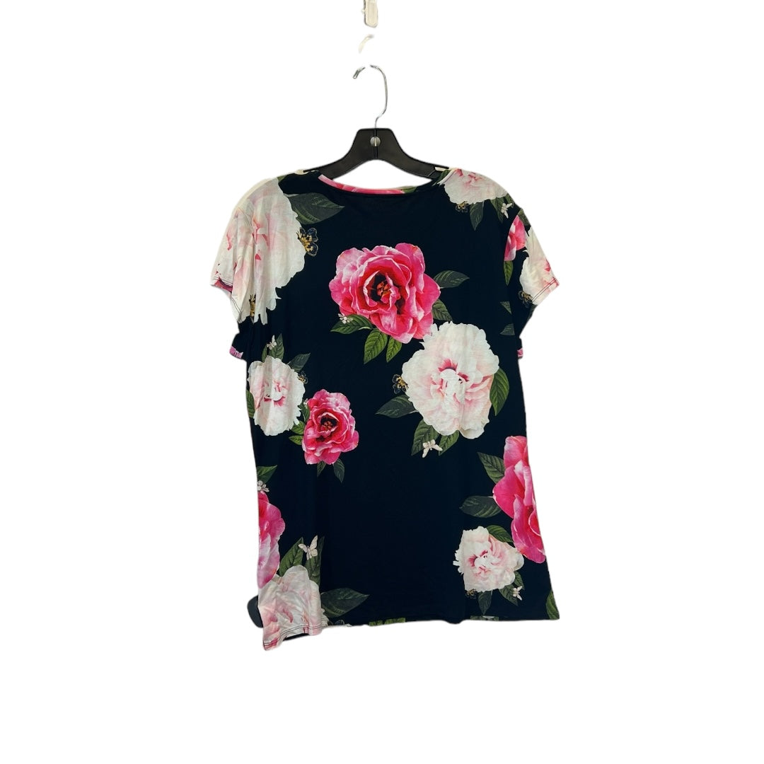 Top Short Sleeve Designer By Ted Baker  Size: L