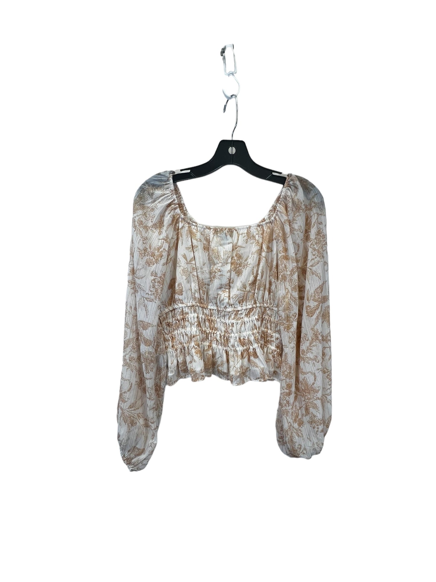 Rose Gold Top Long Sleeve Express, Size S