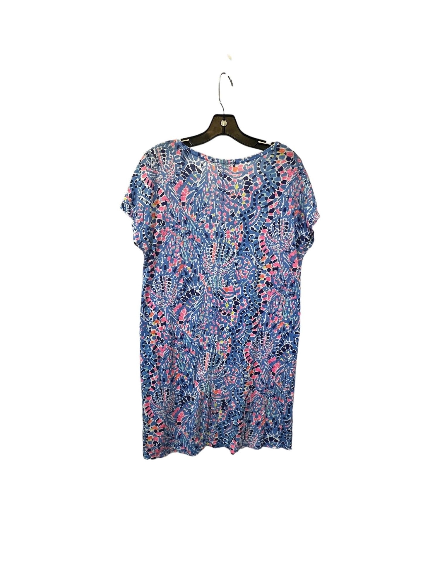 Blue & Pink Dress Casual Midi Lilly Pulitzer, Size M